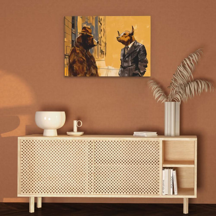 Trading Secrets - Large Vintage Canvas Print