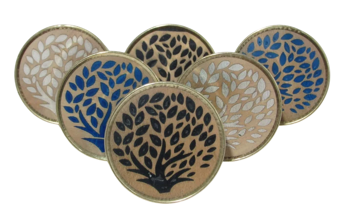 Tree of Life Wooden and Brass Knobs