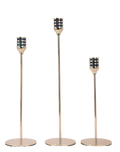 Trinity Luxe Taper Candle Holders -Set of 3