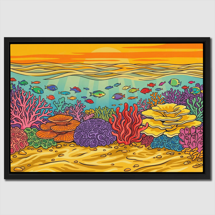 Tropical Waters Abundance canvas wall art