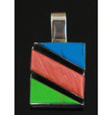 Turquoise Pendant Sterling Silver