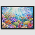 Turtle Sunlit Waters canvas wall art