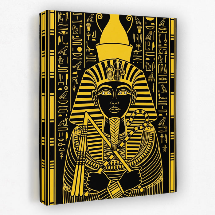 Tutankhamun Gold Regalia canvas wall art
