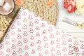 Valentine Pink Hearts Wrapping Paper Sheets