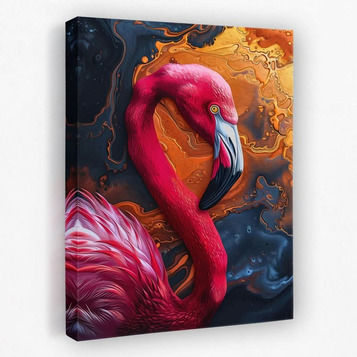 Vibrant Flamingo - Bird Canvas Wall Art