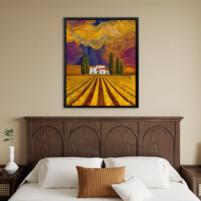 Vineyard Golden Spirals - Luxury Wall Art