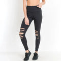 Vivian Shredded Knee Highwaist Leggings