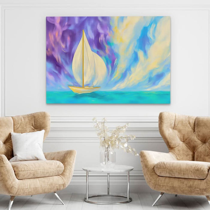 Voyage Through the Veil - Coastal Canvas Print