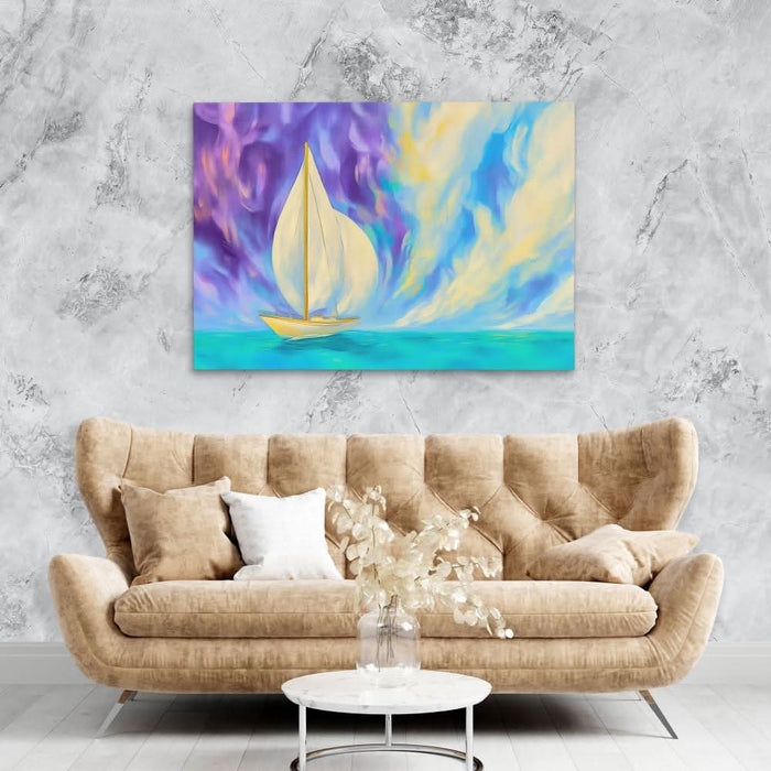 Voyage Through the Veil - Large Surrealism Canvas Print