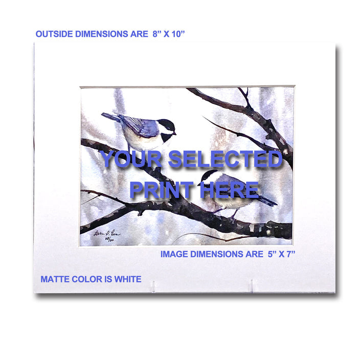 Waiting For Spring/Chickadee Giclee