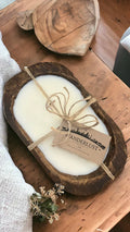 Wanderlust Wood Dough Bowl Soy Candle
