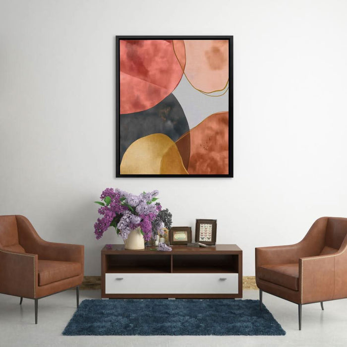 Warm Toned Abstract - Beige Tan Canvas Print