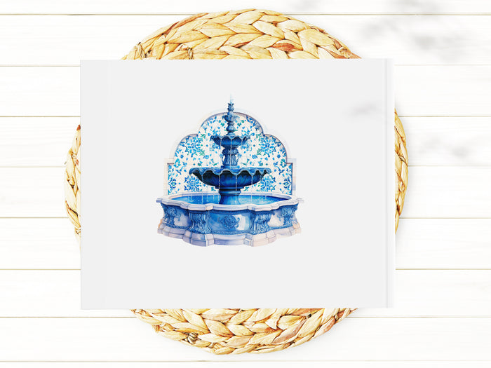 Watercolor Mediterranean Guest Book