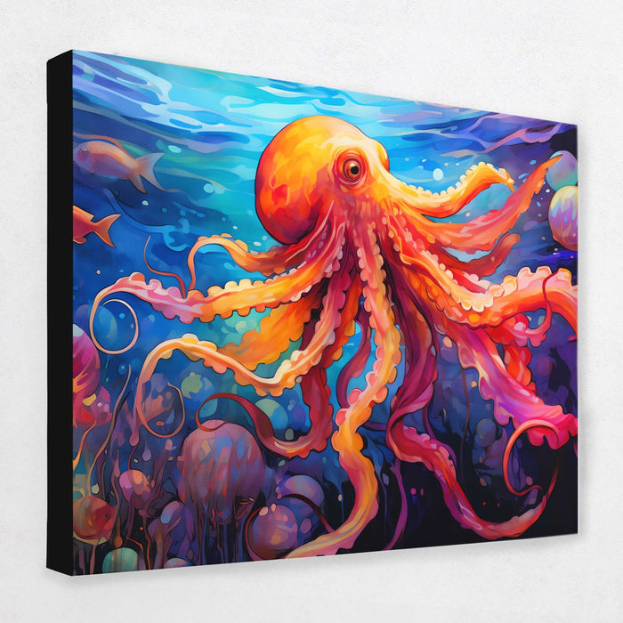 Watercolor Octopus - Luxury Wall Art