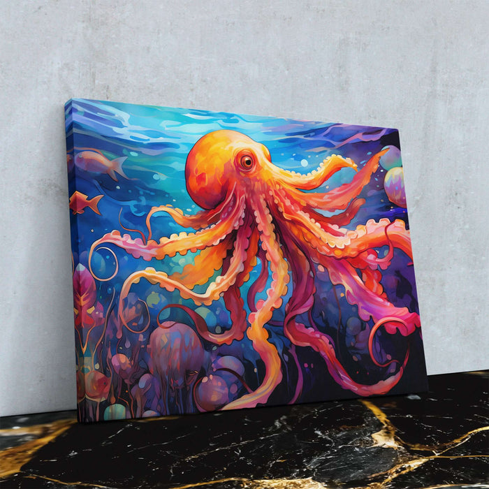 Watercolor Octopus - Luxury Wall Art