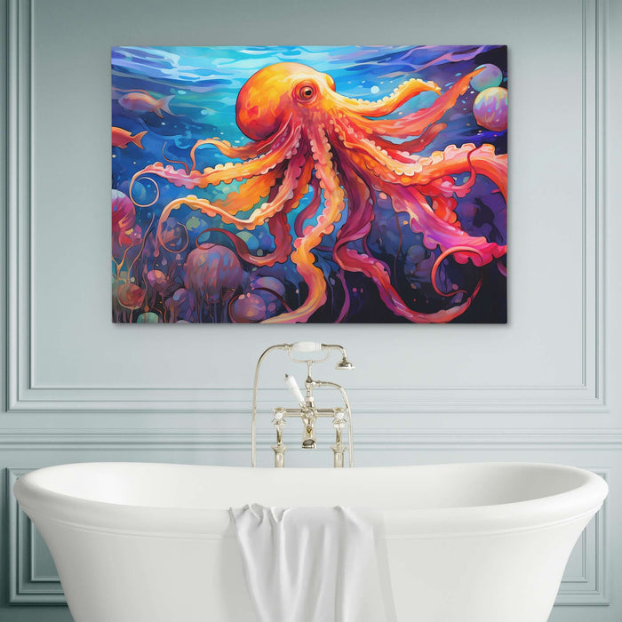 Watercolor Octopus - Luxury Wall Art