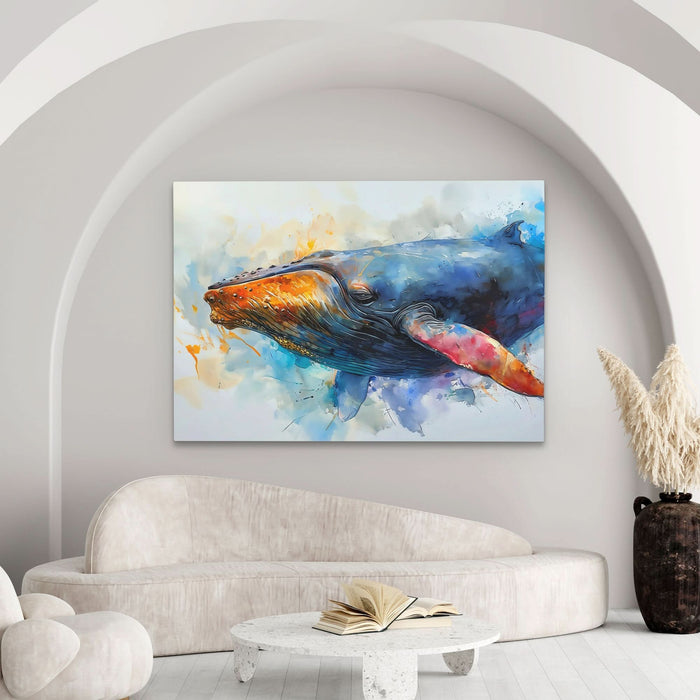 Watercolor Whale - Luxury Wall Art