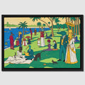 Waterside Garden Party canvas wall art