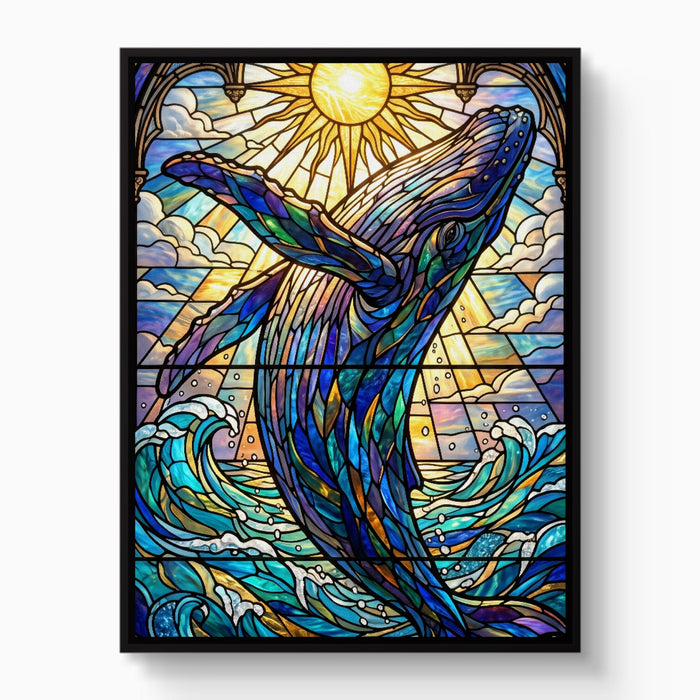 Whale's Ascent - Luxury Wall Art