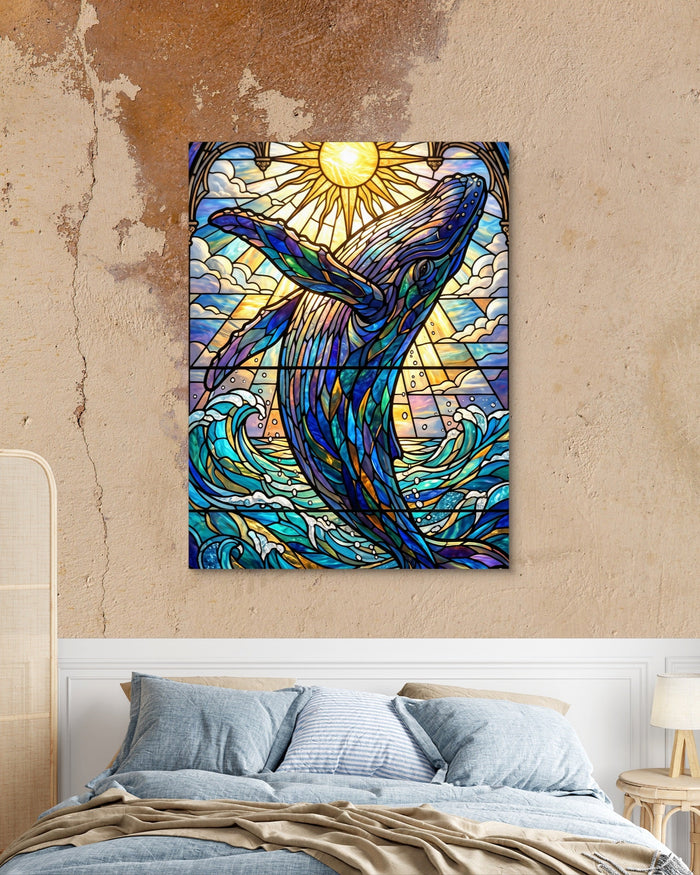 Whale's Ascent - Luxury Wall Art
