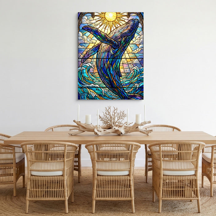 Whale's Ascent - Luxury Wall Art