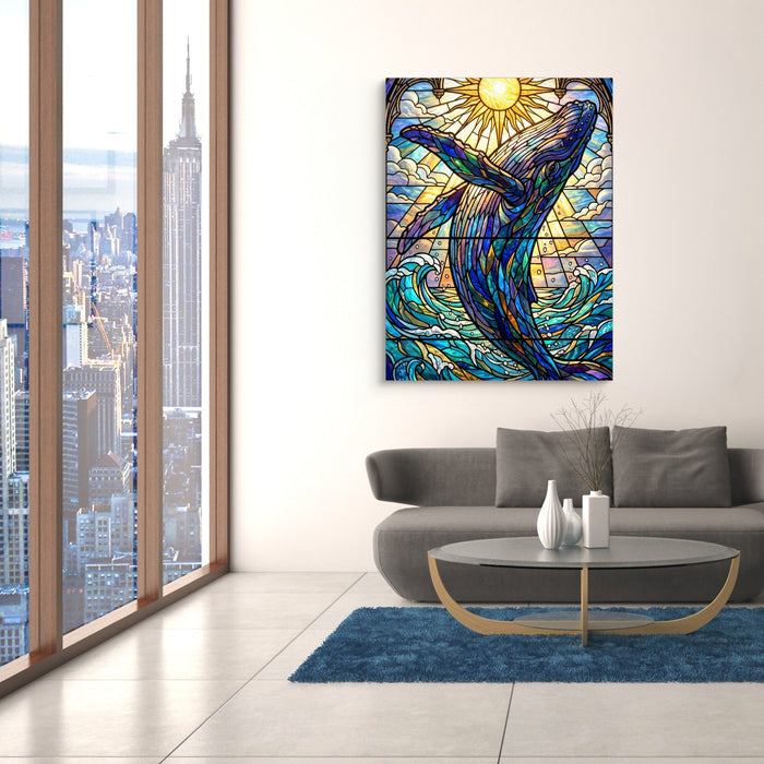Whale's Ascent - Luxury Wall Art
