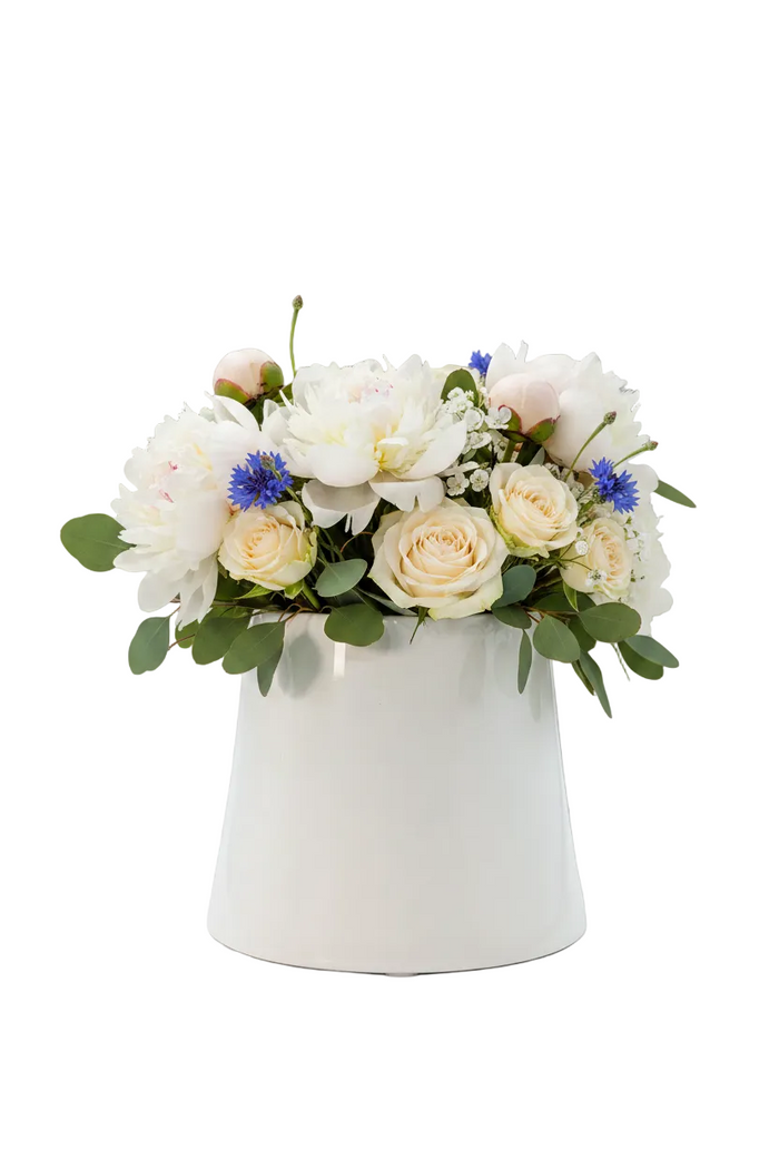 White Ceramic Small Vase