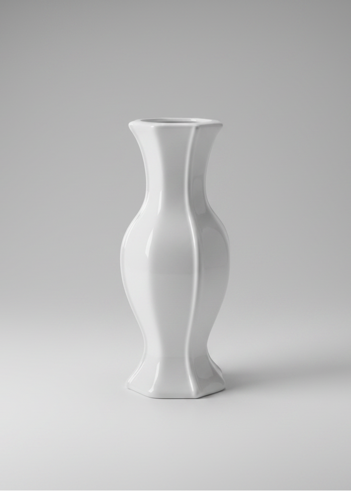 White Elan Vase White