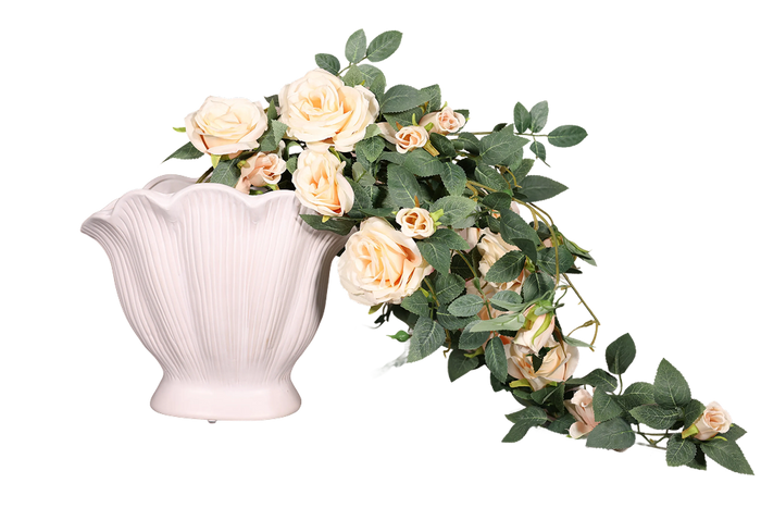 White Shell Vase - Large