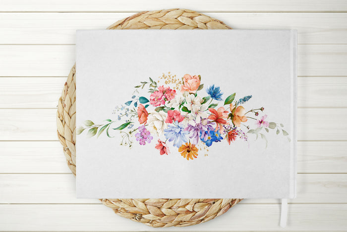 Wildflower Wedding Guest Book