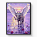 Winged Elephant Ascent - Luxury Wall Art
