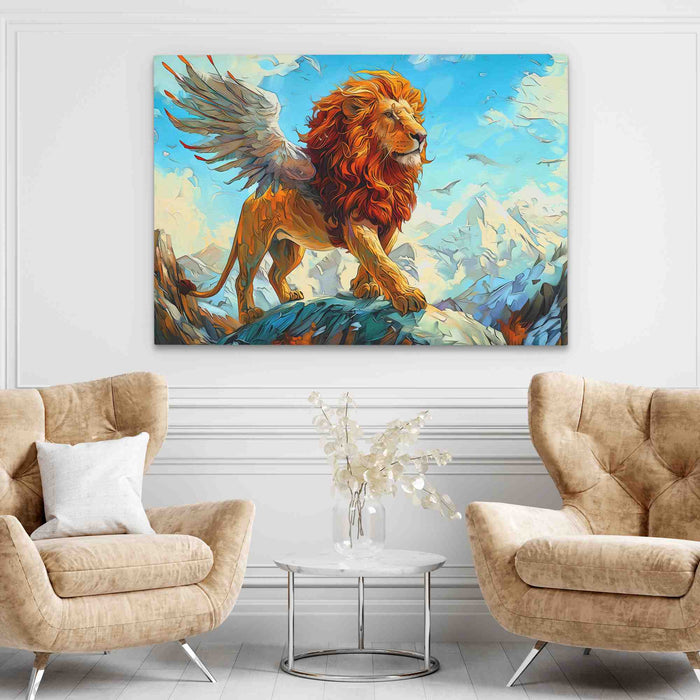 Winged Lion - Luxury Wall Art