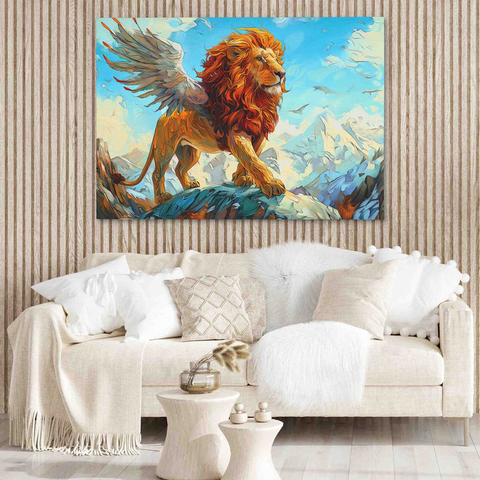 Winged Lion - Luxury Wall Art