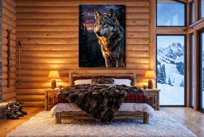 Wolf at Twilight - Luxury Wall Art