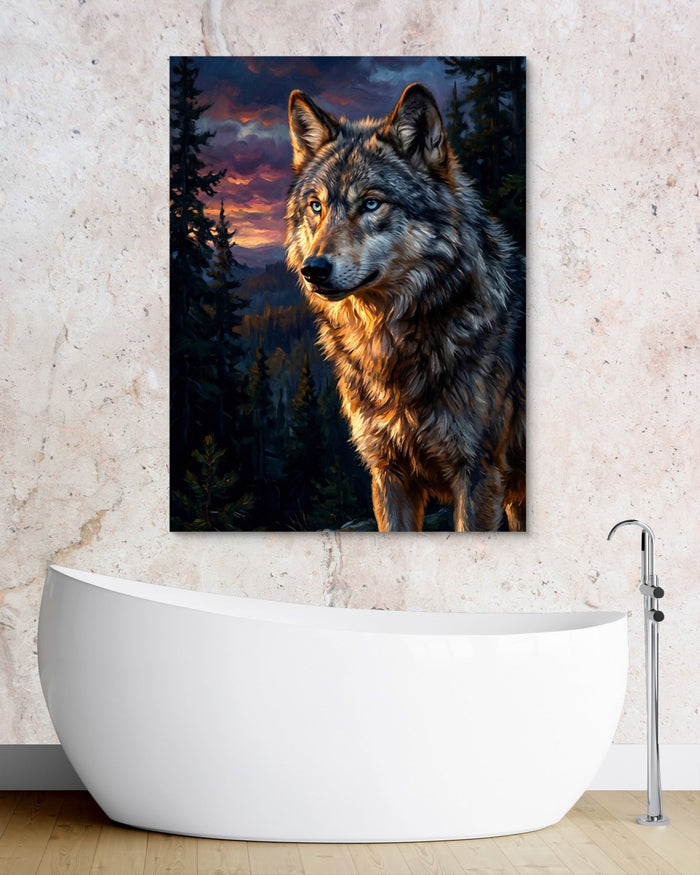 Wolf at Twilight - Luxury Wall Art