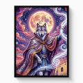 Wolf Moon Weaver - Luxury Wall Art
