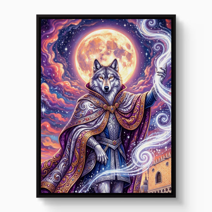 Wolf Moon Weaver - Luxury Wall Art