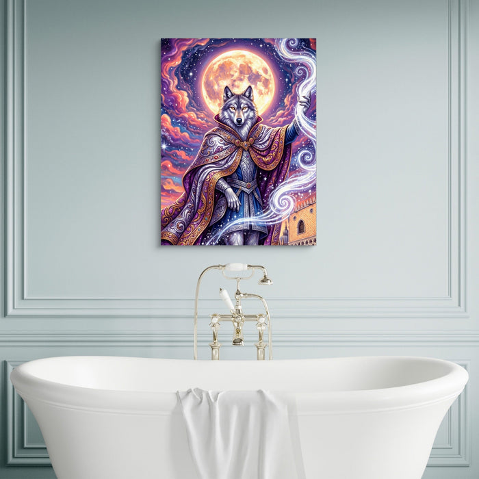 Wolf Moon Weaver - Luxury Wall Art