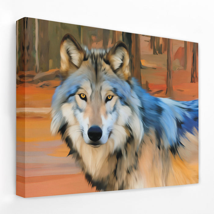 Wolfs Amber Watch - Luxury Wall Art
