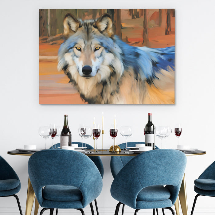 Wolfs Amber Watch - Luxury Wall Art