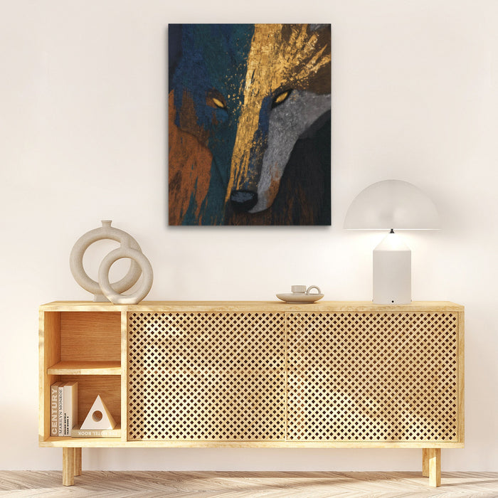 Wolfs Fractured Spirit - Luxury Wall Art
