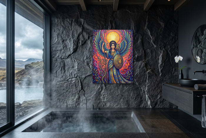 Woman's Mythic Stand - Luxury Wall Art