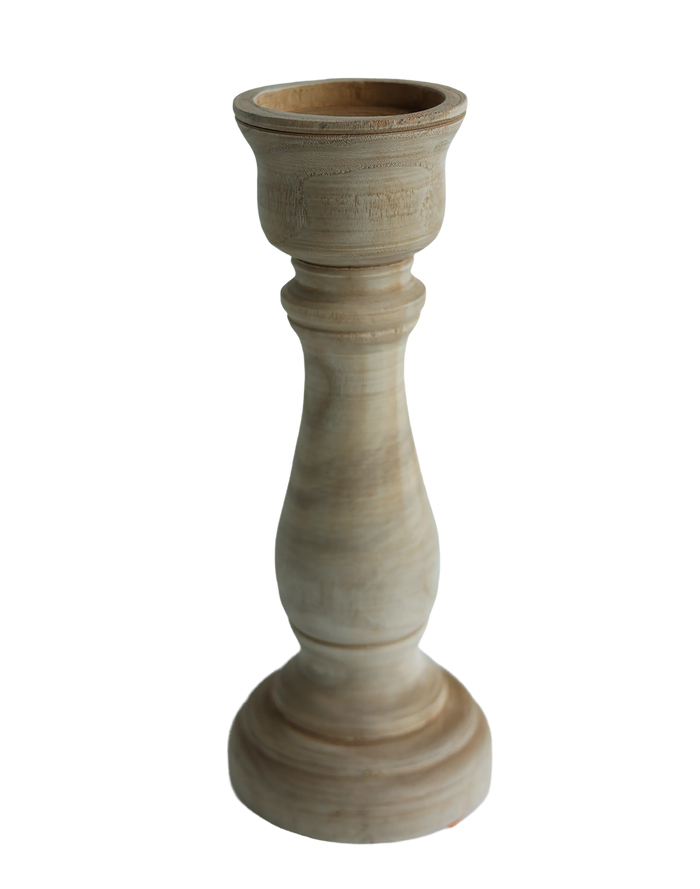 Wood Candle Stick Medium