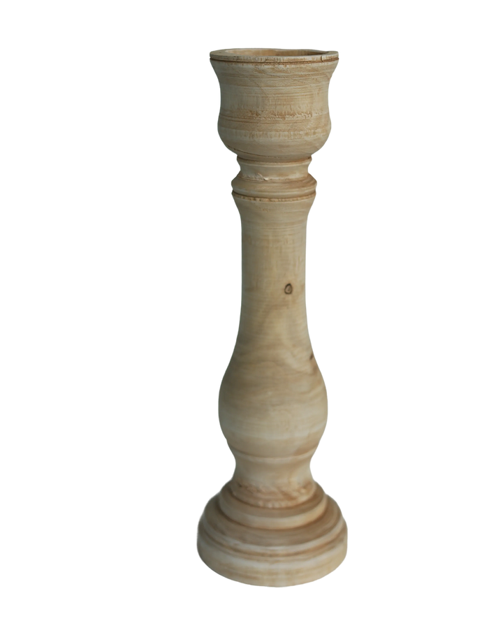Wood Candle Stick Medium