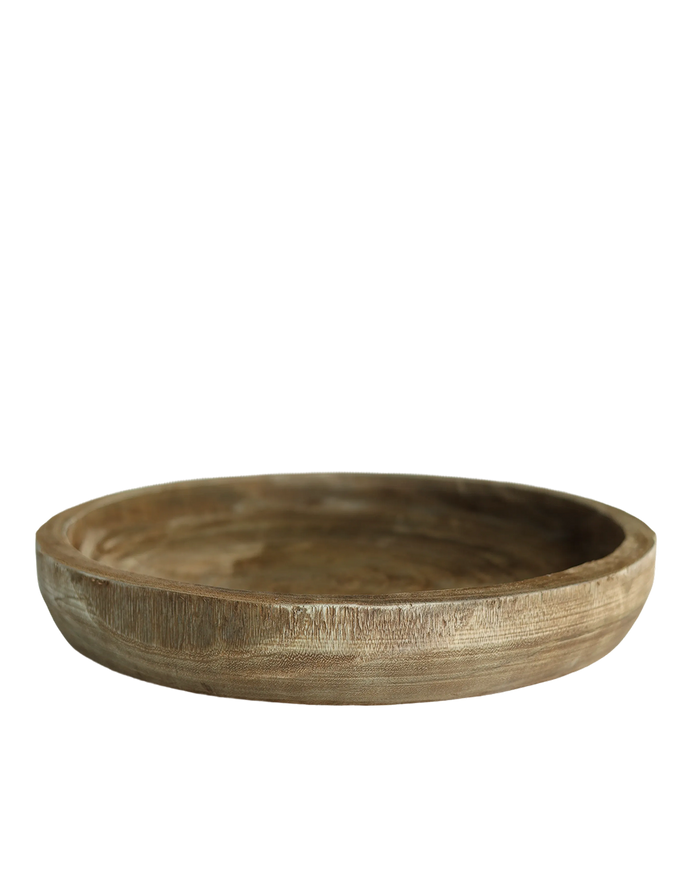 Wood Plate Vessel