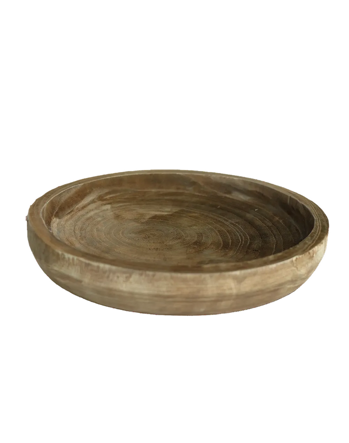 Wood Plate Vessel