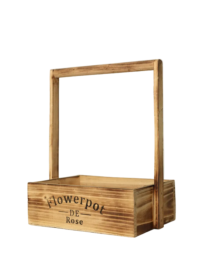 Wooden Basket Trio Set