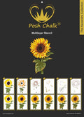 WoodUBend Stencil Hippy Sunflower
