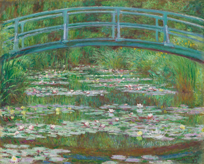 WoodUBend Waterlily Bridge A1 Deluxe Decoupage