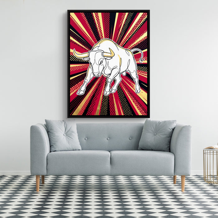 WS Bull Pop 1 — ws bull pop 1 sq checkered floor 1port framed black